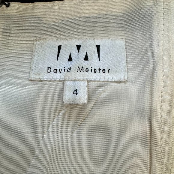 David Meister Cityscape Printed Halter Dress (Size 4) - Picture 3 of 7